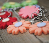 Twinpoint Candy flowers earrings