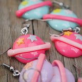 Cute happy planets earrings