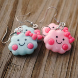 2 pairs of happy clouds earrings