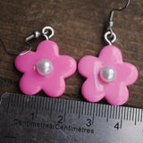 Glossy Pearl Candy Flower earrings