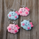 2 pairs of happy clouds earrings