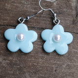 Glossy Pearl Candy Flower earrings