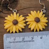 Pastel Daisy flowers earrings