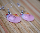 Cat sparkle noggins earrings