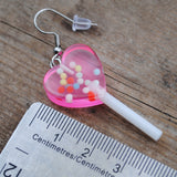 Heart Lollipop Candy balls Earrings