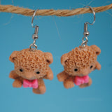 Carol the Shaggy Bear earrings