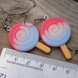 Spiral gradient popsicle earrings