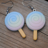 Spiral gradient popsicle earrings