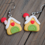 Cosy Gingerbread Cottages earrings