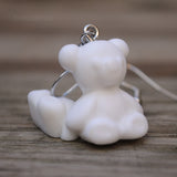 Solid color candy Bears earrings