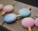 Spiral gradient popsicle earrings