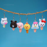 Animal popsicles earrings