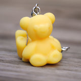 Solid color candy Bears earrings