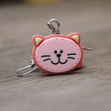 Stitched Cat heads earrings