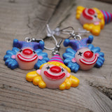 Creepy Awful Clown Earrings