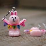 Happy Bunting Bunnies earrings