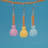 Busy Busy Broomsticks earrings