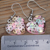 Happy Hope Hearts star filled earrings