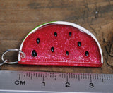 Large Watermelon sparkle Slices earrings