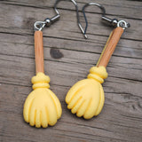 Busy Busy Broomsticks earrings