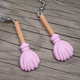 Busy Busy Broomsticks earrings