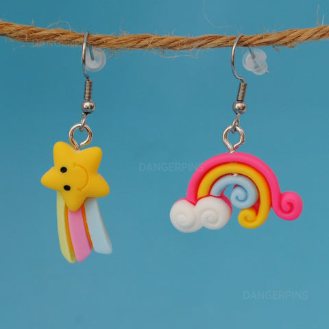 Happy stars & Rainbow dreams earrings