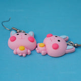 Bubblegum Candy Cats earrings