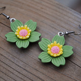 Layered Sakura blossom Flower earrings