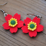 Layered Sakura blossom Flower earrings