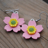 Layered Sakura blossom Flower earrings