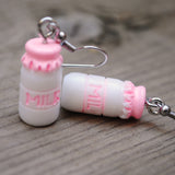 Mini milk bottles earrings