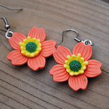 Layered Sakura blossom Flower earrings