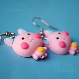 Bubblegum Candy Cats earrings