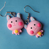 Bubblegum Candy Cats earrings