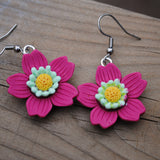 Layered Sakura blossom Flower earrings