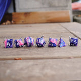 80's Dreams Swirl RPG dice earrings