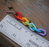 Rainbow Chain Earrings