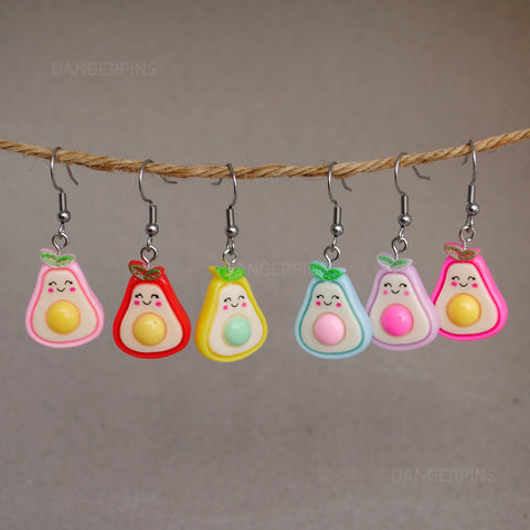 Colorful & Cute Avocado earrings