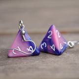 80's Dreams Swirl RPG dice earrings