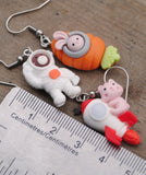 Spacefaring animals earrings