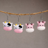 Moo Cow heads earrings :)