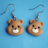 Stoic Bear head earrings