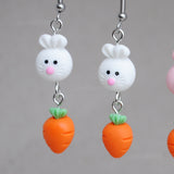 Bunny & Carrot earrings