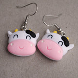 Moo Cow heads earrings :)