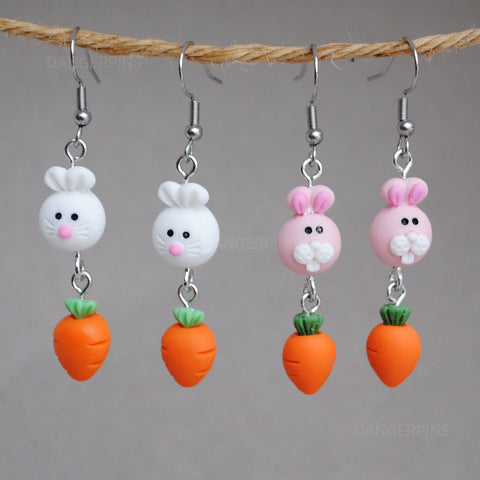 Bunny & Carrot earrings