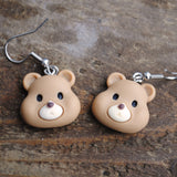 Stoic Bear head earrings