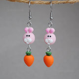 Bunny & Carrot earrings