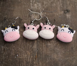 Moo Cow heads earrings :)