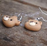 Stoic Bear head earrings