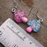 Cosmic sparkle mushroom earrings